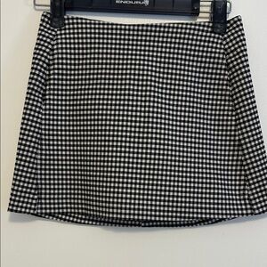 Urban Outfitters Monochrome Checkered Mini Skirt